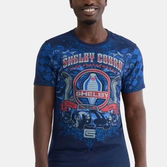 Shelby Cobra Men's & Big Men's Graphic Tee with Short Sleeves - Picture 3 of 5
